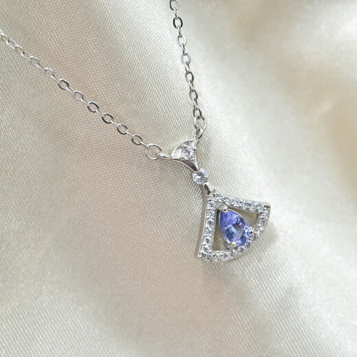 Colorful Jewelry Stone of Hope S925 Tanzanite Pendant Necklace 6*3