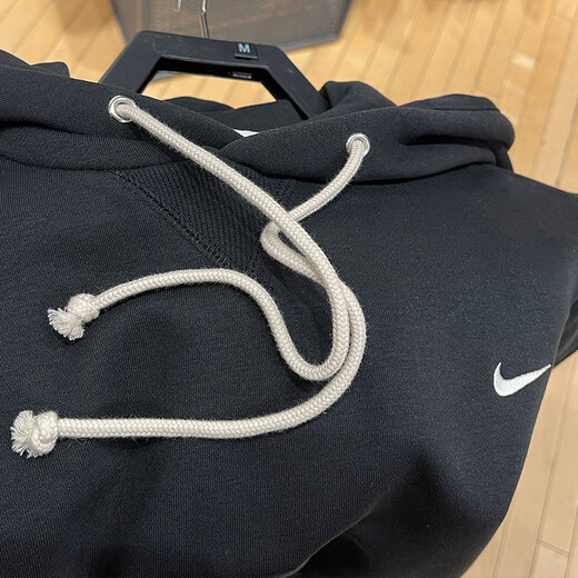 耐克（NIKE）官方卫衣男装上衣秋季新款CNY龙年限定加绒休闲运动服连帽套头衫 HJ3882-010黑/淡象牙白 L