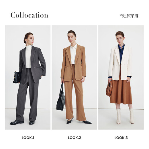 Navikel Italian dinghy women's commuter casual suit simple and neat suit jacket 2331804506 black M