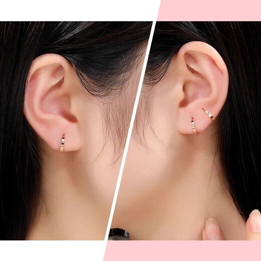 Chaohongji Rose Gold 18K Gold Color Gold Earrings for Women EEK30008243 Yuanling Birthday Gift