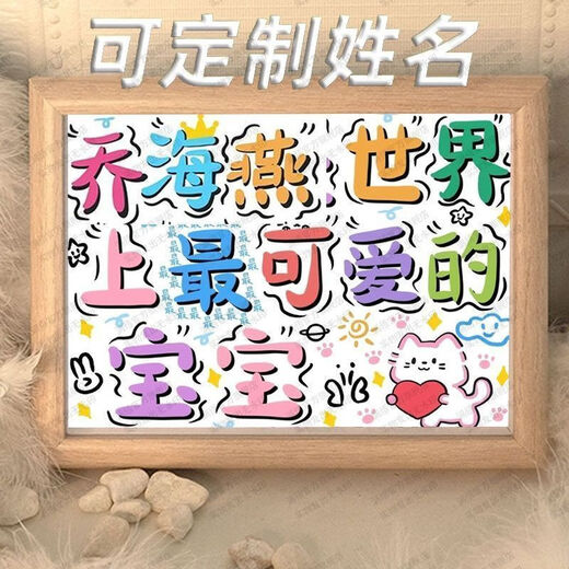 A great man who plays Naruto has fun copywriting desktop photo frames and table custom birthday gifts for boys friends and best friends LW1047 wants to be a happy person LW1047 wants to do custom name A3 inch and pay attention to the store to ship first