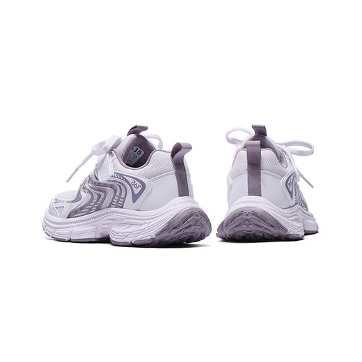 
361 children's shoes, girls' sneakers, 2025 autumn millennial style cushioning high elastic splicing retro casual shoes, purple 37