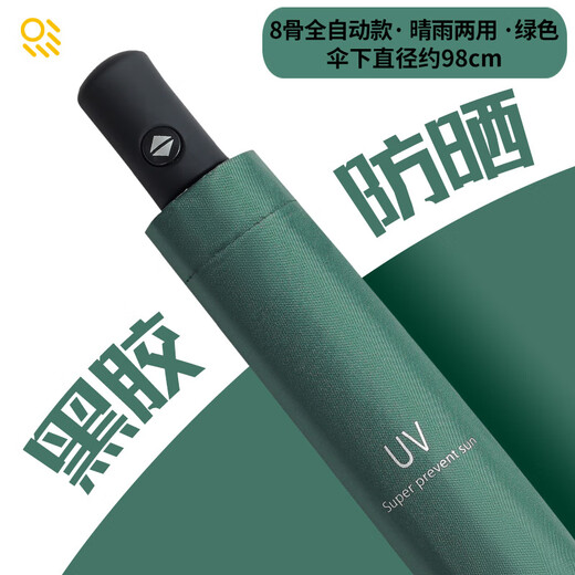 自动雨伞晴雨两用伞加大号加固防晒防紫外线遮阳折叠太阳伞印LOGO 12骨手动黑胶特大号12529 12骨手