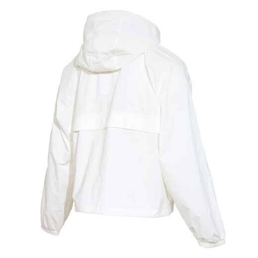 361 Xindian Technology Ice Silk Quick-Drying Trench Coat for Women 25 Summer New Small Ice Skin Hooded Woven Sports Sunscreen Jacket for Women Feather White M