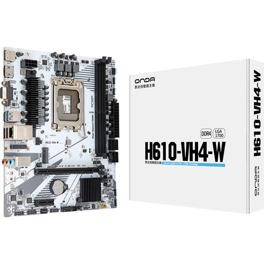 昂达（ONDA）CPU主板套装 H610-VH4-W 14-12主板+英特尔(Intel)  12代酷睿 i3-12100 板U套装