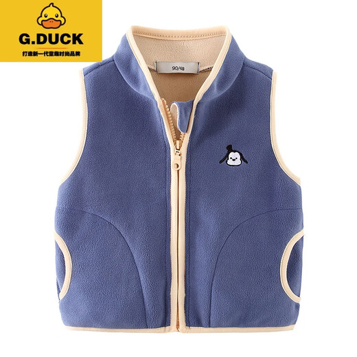 G.Duckkids Kinderbekleidung Jungen Weste Ao-Frisrous Weste Frühling und Herbst Winter Kinderbaby plus Samtweste Reißverschluss Cardigan Jacke rot 120 cm