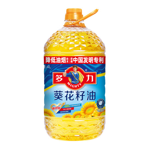 Duoli [Same Model in Zhang Ruoyun] Sunflower Seed Oil 4L Edible Oil Physical Pressing Zero Trans Fatty Acids