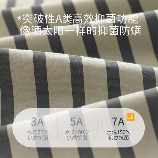 Yunxiangyi children's pajamas boys pajamas pure cotton Class A antibacterial simple striped panda pajamas set home clothing size 16 sizes