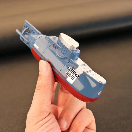 Mini submarine toys boy wireless remote control charging nuclear submarine small toy ship military model children blue [remote control waterproof] six channels [with screwdriver + remote control battery]