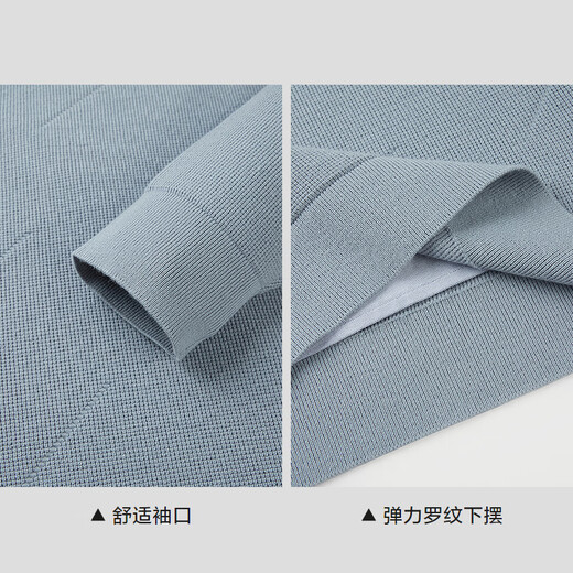 HLA Hailan House sweater men's autumn 25 light business jacquard fake two-piece double-collar sweater for men