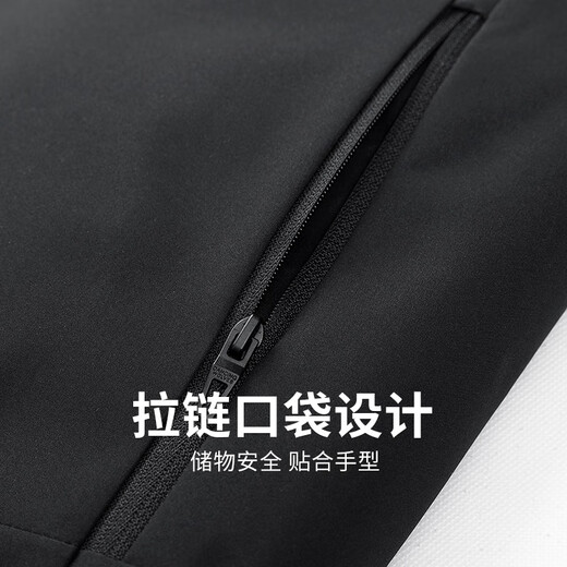 Dances with Wolves Quilted Warm Stand Collar Jacket Men's 2025 Autumn New Commuting Versatile Easy Care Men's Jacket 1041 Black 001 L (175)