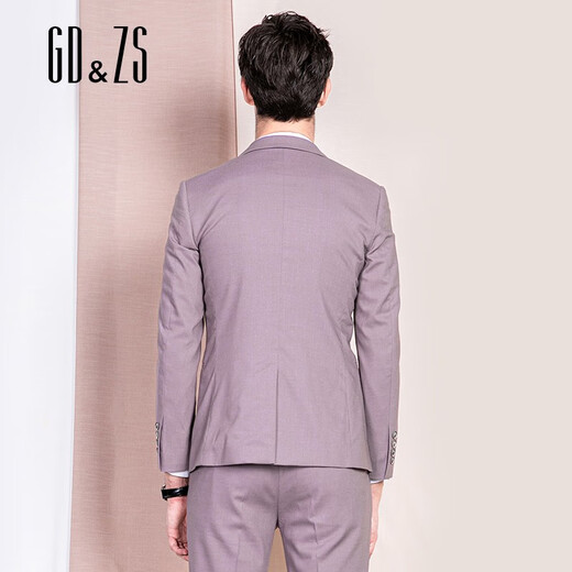 GDZS品牌特卖西装外套男修身休闲帅气薄款夏季 浅蓝色kbaba3524 XS 160/