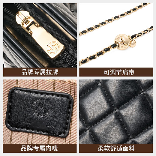 Aokang women's bag 2025 new trendy large capacity diamond armpit bag light luxury crossbody shoulder bag birthday gift for girlfriend wife