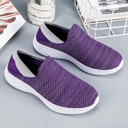 
Four Seasons Old Man Shoes Mesh Breathable Large Size Walking Shoes Two-Wear One-Pin-One Stepping Shoes Parents Shoes Heel Bun Toe Half Slippers XE-9901 Gray 42