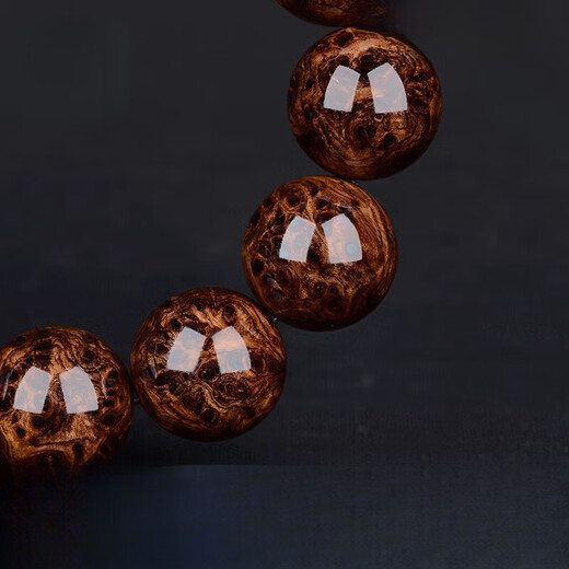 DL 1998 Pang Donglai Quality Huanghuali Bracelet Authentic Men's Second-Sinking Collection Level 20mm Water Wave Full of Tumor Scars Old Peach Hand No.: S9195