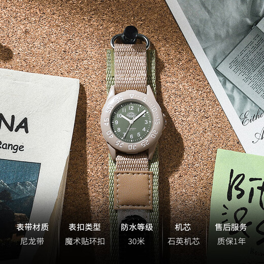Dickies Girls Watch Students Junior High School Students Mute Children's Quartz Watch Birthday Gift CL-694 Green