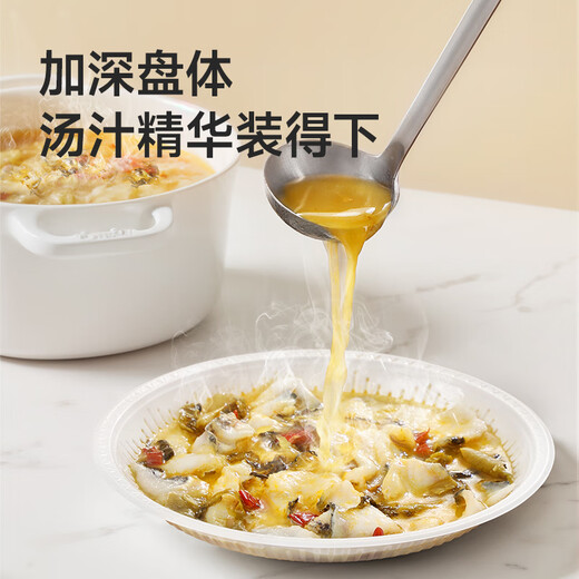 Meliya disposable plate large food grade 23cm*30 camping picnic fruit barbecue cake plate