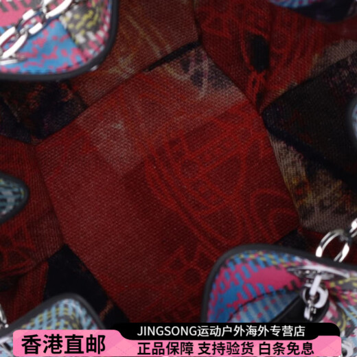 维维安.韦斯特伍德（Vivienne Westwood）西太后Chrissy可拆卸肩带抽绳开合格纹配单肩斜挎包女款多色时尚 基础装(包+防尘袋)
