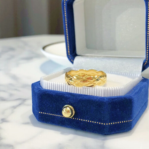 YINXIANGRONG Gold Couple Diamond Ring A pair of men's and women's models 999 pure gold 520 Valentine's Day gift for girlfriend and wife Diamond ring No. 18 ring about 1.55g