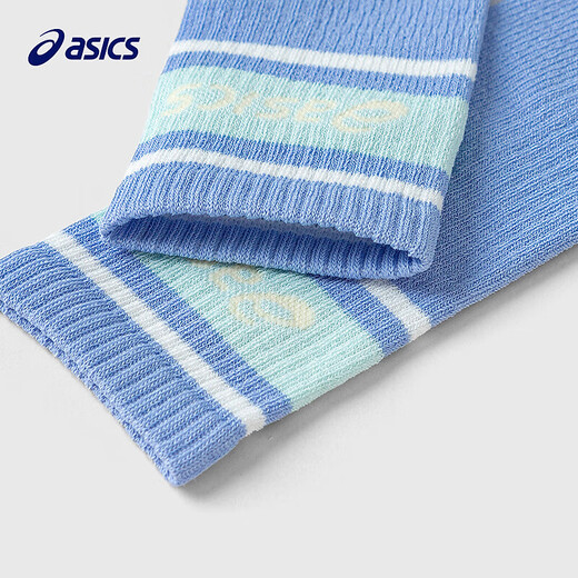 Asics/ASICS Children's 25th Summer New Product Moisture-Absorbing, Quick-Drying, Comfortable, Elastic and Breathable Ribbed Sports High Socks 6000 Purple One Size M