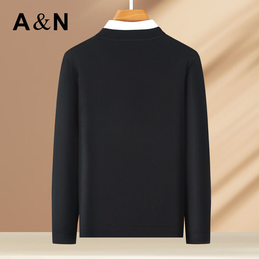 Antonio machine washable & worsted 100% sheep wool men's autumn and winter wool sweater knitted sweater base layer easy to care for
