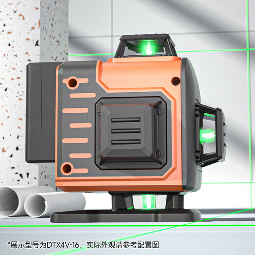 Dongcheng 8-line level infrared high-precision laser automatic leveling building thin line strong light water leveler DTX4V-8E