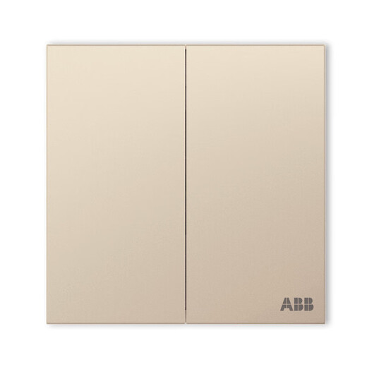 ABB switch socket panel Yingzhi series gold frameless 86 type household power supply double open dual control