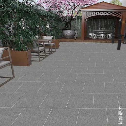 咏幻庭院地砖阳冻火0露台仿古砖瓷砖60烧花园防滑石防室外红麻面别墅 12611/454 600*600