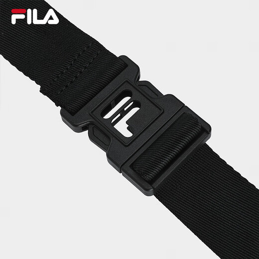 Fila [Black Warrior] Fila Crossbody Bag Sac masculin 2025 AUTOMNE NOUVELLE VIEUX FLOORS LETUILLE LECTURE EAU-REPELLANTE SAGLE SPILERY SLIPERY en noir - BK XS