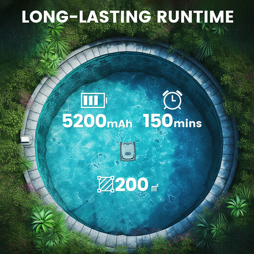 PoolMate swimming pool fully automatic sewage suction machine villa landscape pool intelligent cleaning robot bath wireless underwater vacuum cleaner PC10 wireless sewage suction machine