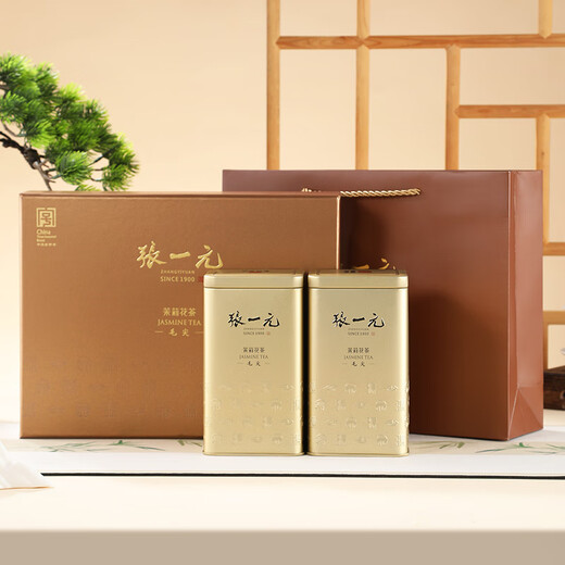 Zhang Yiyuan Jasmine Tea Maojian Strong Fragrance Spring New Tea Old Beijing Gifts Accompanying Tea Special 300g Gift Box