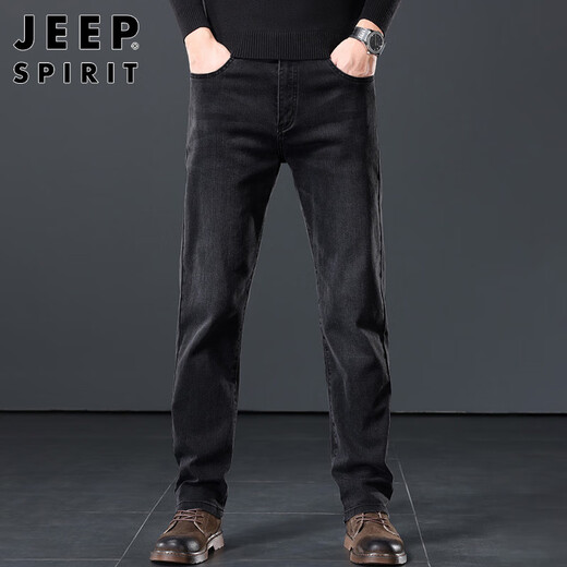JEEP SPIRIT Jeep jeans men's high-end pants men's straight casual trousers spring and autumn loose and versatile men's pants