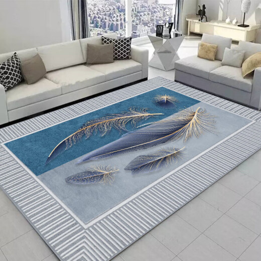 Luxury concept carpet living room 2025 new style free washable erasable light luxury tea table blanket for household sound insulation dirt-resistant and care-free 1048 80cm*120cm