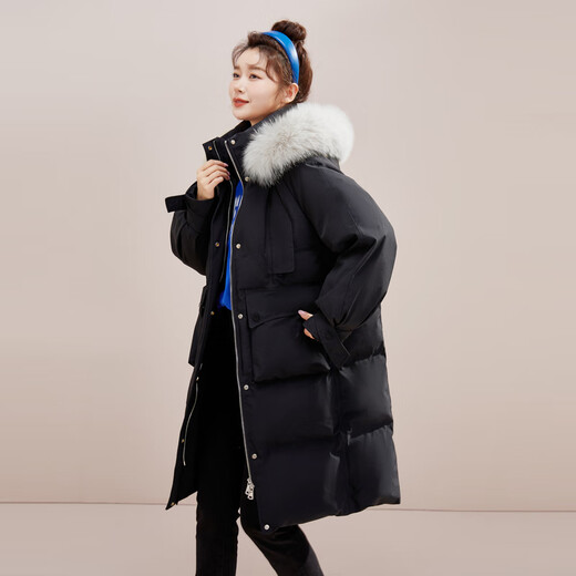 Flying in the snow Cheng Yi recommends the new autumn and winter fox large fur collar versatile warm fashion versatile windproof multi-color down jacket