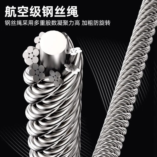 Différence de vitesse Haute altitude auto-localisante 510202360m mètre Conne Crue de sécurité Rope Anti-Falling Device lourds 12T tonnes 15053 points 4 mm Shell Double serrure