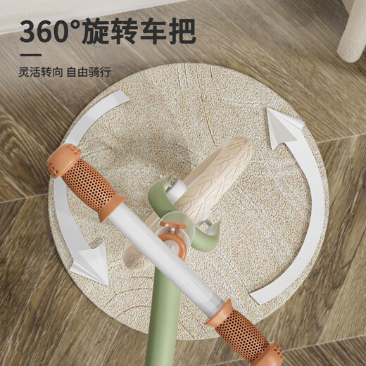 【全网爆款】儿童平衡车无脚踏自行车2-3-6岁小孩玩具礼物滑行车 12寸 绿色黑发泡轮 80-110cm