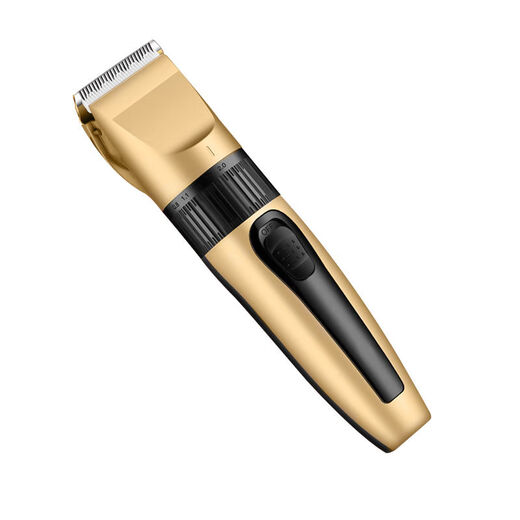 High-power pet electric clipper, dog shaver, cat Teddy grooming clipper, shaving feet, champagne gold daily set, high-power, non-stuck hair clipper