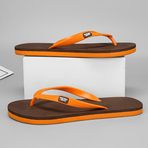 Flip Flip Flip For Men Guangdong Anti-Slip Wear Wear Wear Brand de alta gama Importada 2025 Estilos nuevos para ropa al aire libre y Cool Beach Brown Dark Brown 39