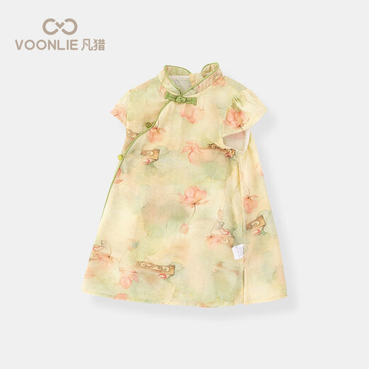 
Fanhunting girls cheongsam dress summer clothes baby Chinese style Hanfu princess dress one year old baby dress summer