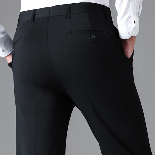 
CEO Yageor men's trousers spring and summer new high-end business casual iron-free middle-aged daddy suit summer thin men's trousers F9901 dark gray without folding M 29 [waist circumference 74c cm]