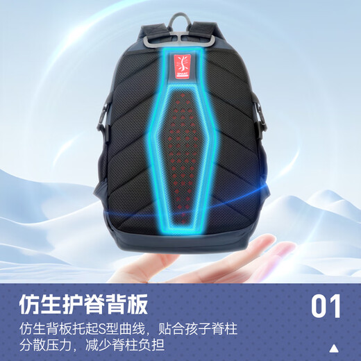 
Bopai MRT series high school students school bags for students, women and men backpacks for junior high school students wear-resistant burden reduction and spine protection backpacks for junior high school students start school season