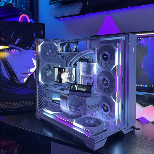 LIANLIR7 9800X3D/R7 9700X/i5 14600KF/RTX5070/ RTX5060 e-sports game live rendering design host desktop assembly computer DIY complete machine configuration one R7 9800X3D+RTX5070