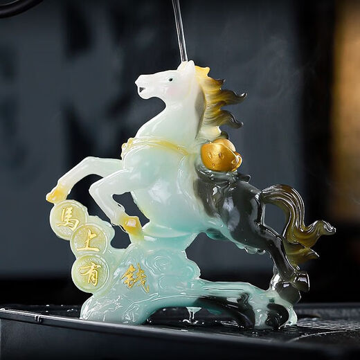 Color-changing tea pet horse to successfully attract wealth ornaments can raise high-quality animals, zodiac signs, horse tea, tea table decoration, small gifts, make money immediately - turn golden