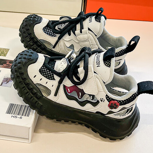 LINBUXAN boys' shoes and sneakers 2025 new summer boys' hole children's sandals mesh breathable tire shoes medium big children 2530 card color 26 inner length 16.7cm
