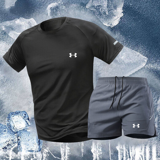 Under Armor Fashion Spring Autumn Winter Men's Casual Sports Trousers Hong Kong Style Trendy Tie-Leg Sweatpants Loose Velvet Small Leg Pants Blue 2XL (Recommended 150-170Jin Jin is equal to 0.5kg)