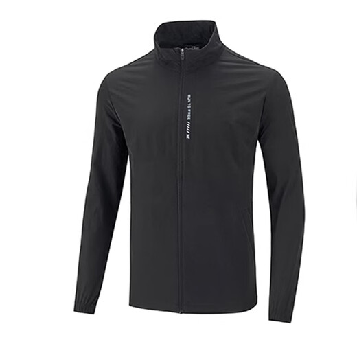
361 zero-beam technology jacket for men 25 summer sun protection single windbreaker stand collar thin breathable sportswear for men basic black L