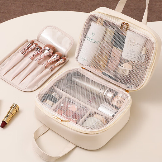 Bolsa de maquillaje de alta gama de Fan Ye para mujeres con trajes de tocador portátiles de gran capacidad y bolsas de almacenamiento cosméticas de almacenamiento de cosméticos bolsas impermeables de viaje zonas