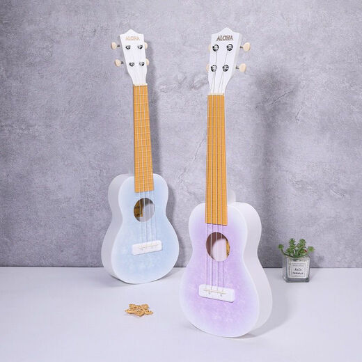 Ibanez23寸尤克里里ukulele可弹奏乐器小吉他礼物尤克里里冰花高级配色 23寸冰花紫