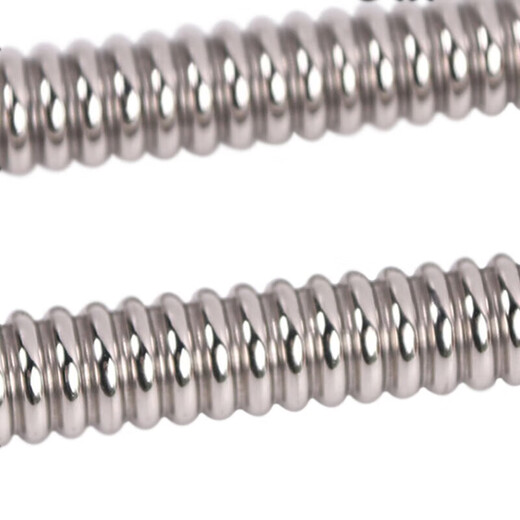 Masfor 304 stainless steel corrugated water inlet pipe water heater hot and cold water pipe explosion-proof and leak-proof metal water supply hose 40cm