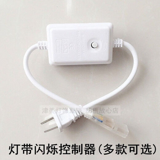 Yangshengfu led light strip controller flashing plug 220V ballast two-wire three-wire four-wire lantern horse racing lighting accessories 4-pin wide 11mm flashing memory control 1-40 meters